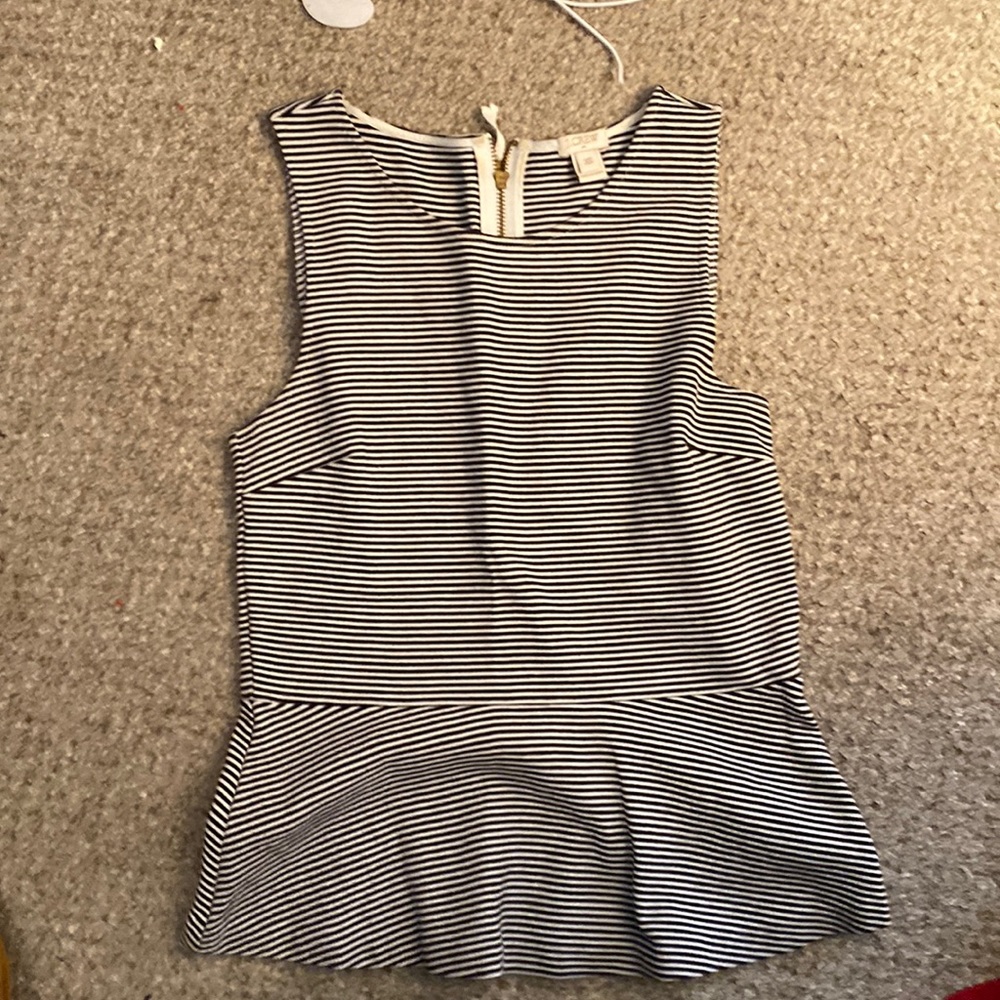 Jcrew peplum top. XS